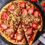 Strawberry Pizza With Crumble Topping