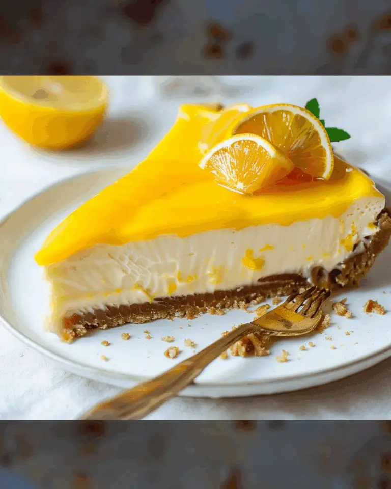 Vegan Lemon Mango Cheesecake