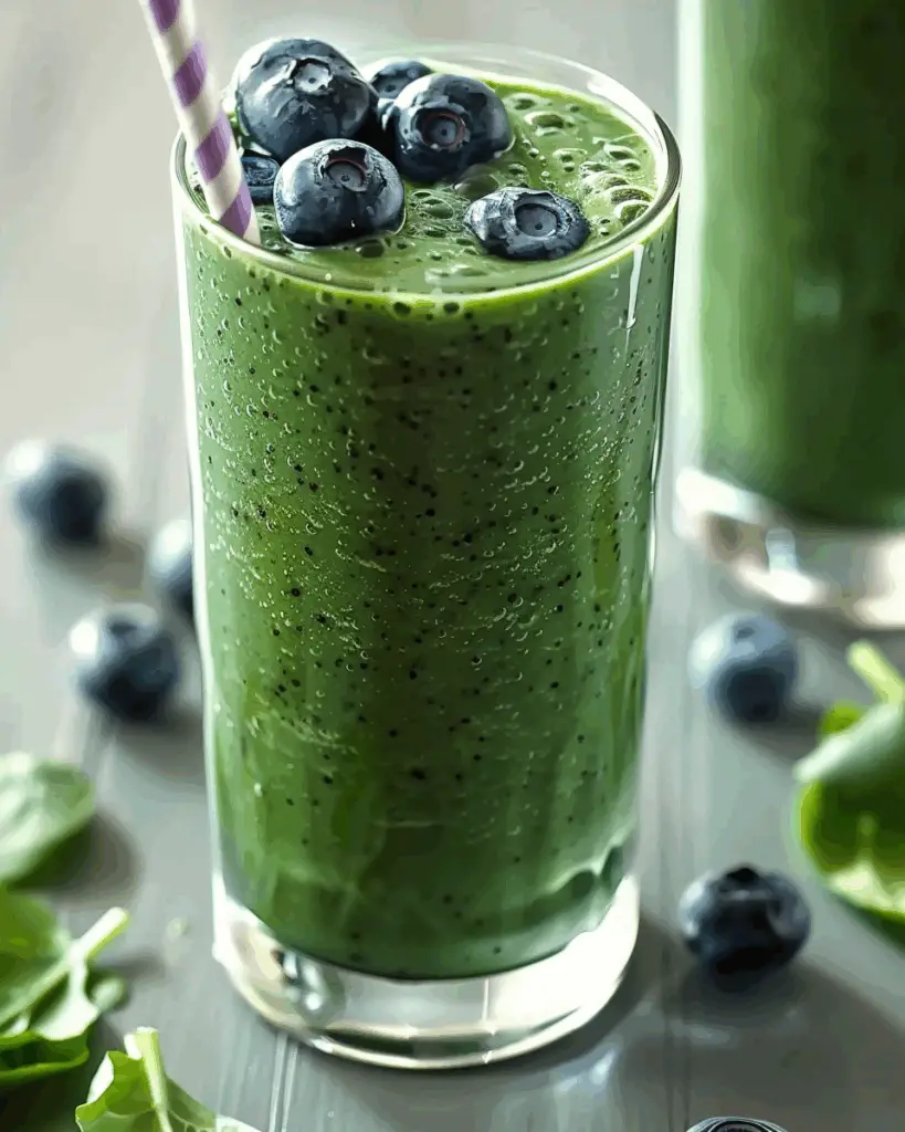 Fat-Burning Blueberry Green Smoothie Recipe