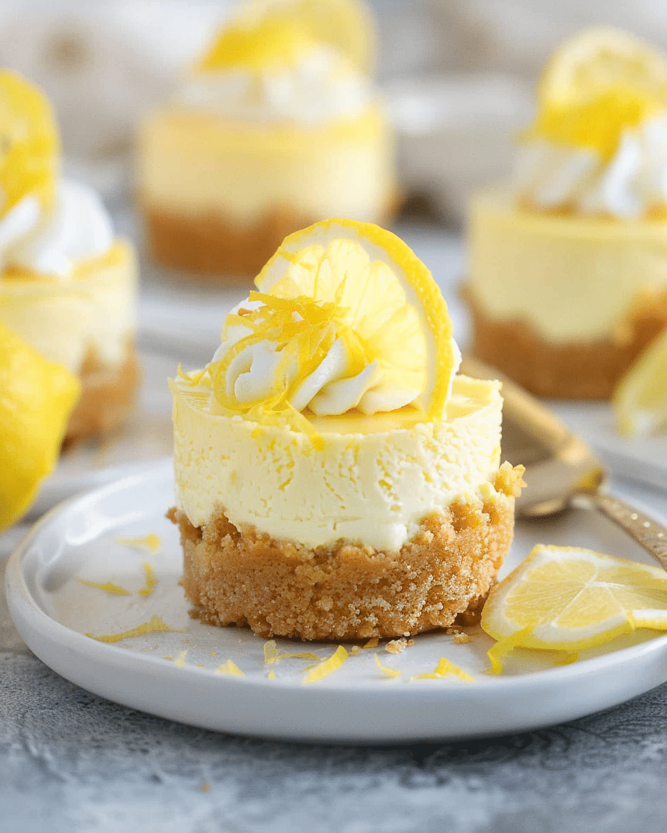 Mini Lemon Cheesecakes