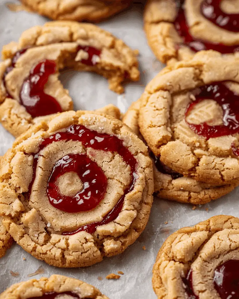 Copycat Crumbl Peanut Butter & Jelly Cookie