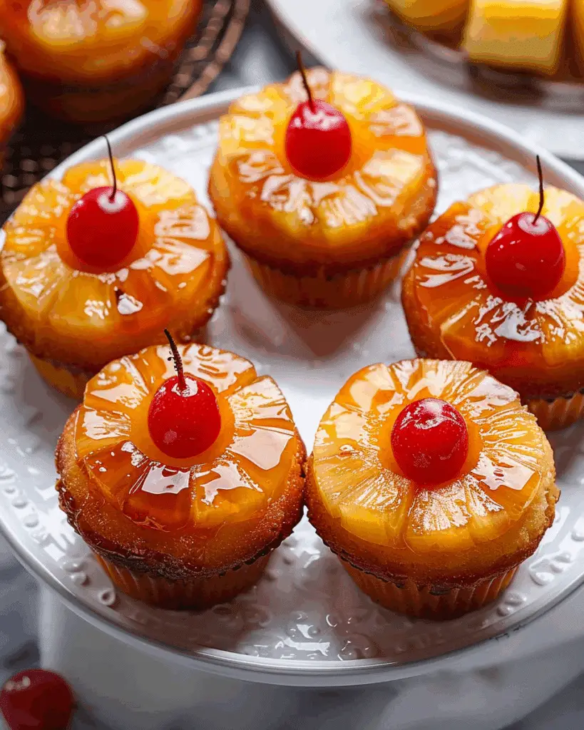 Pineapple Upside Down Cupcakes