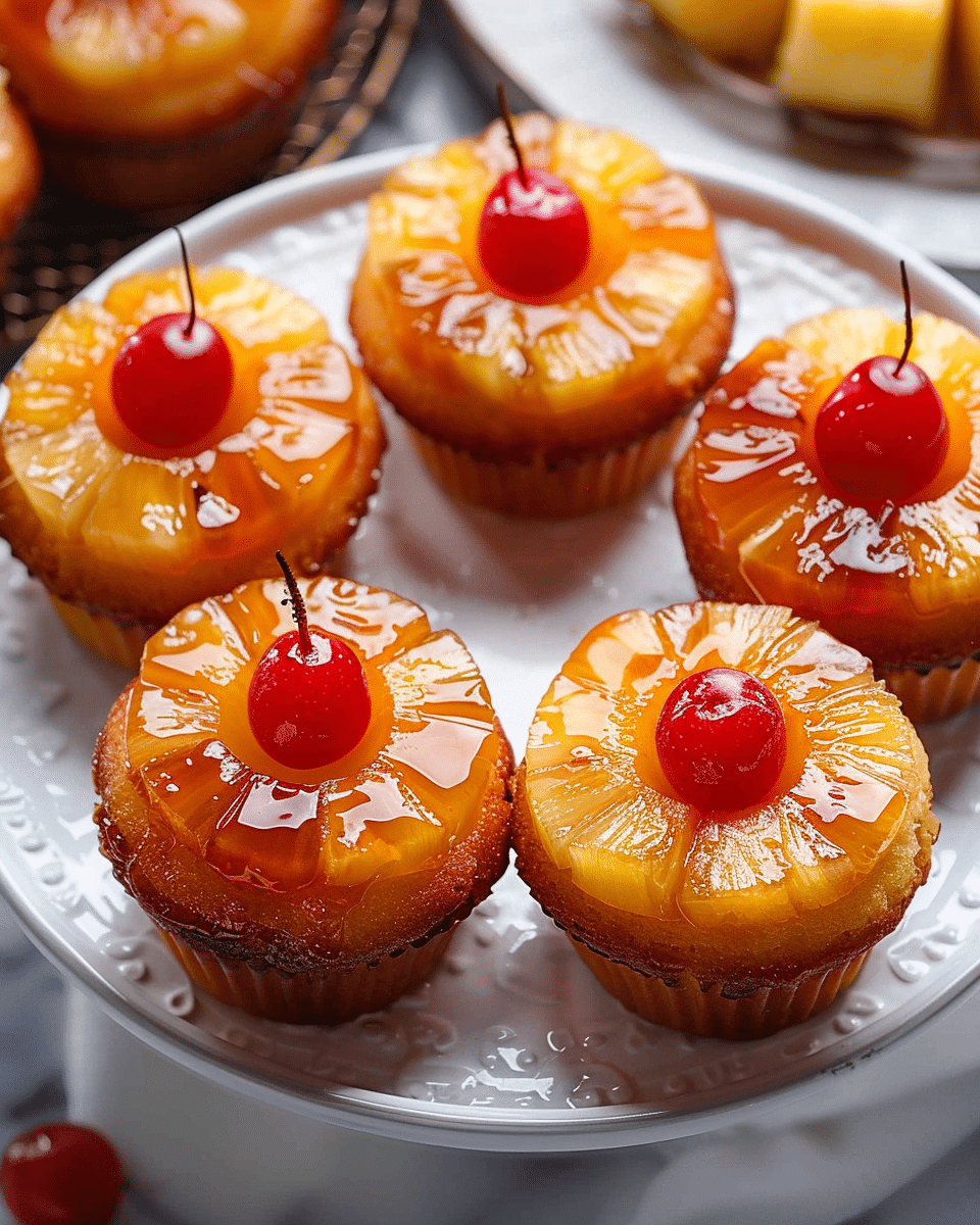 Pineapple Upside Down Cupcakes