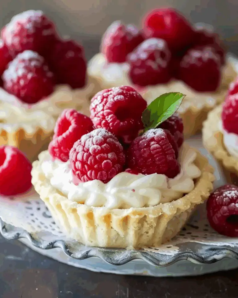 Raspberry Tarts with Mascarpone Cream