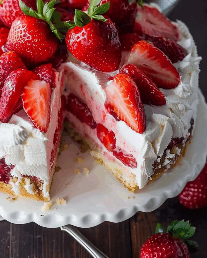 Strawberry Charlotte Cake