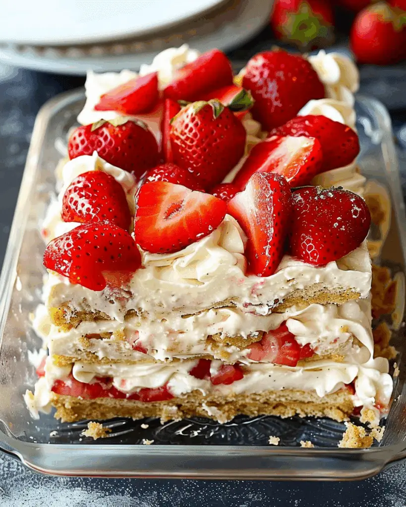 Strawberry Icebox Cake
