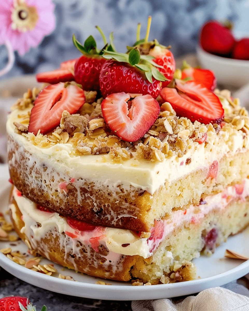 Best Strawberry Banana Cake