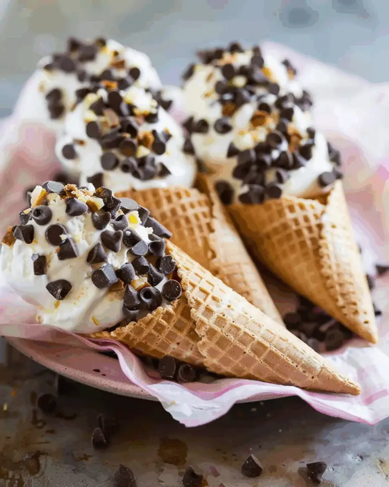Cannoli Ice Cream Cones