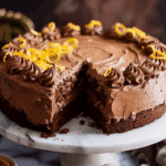 Chocolate Almond Cake with Chocolate Orange Buttercream