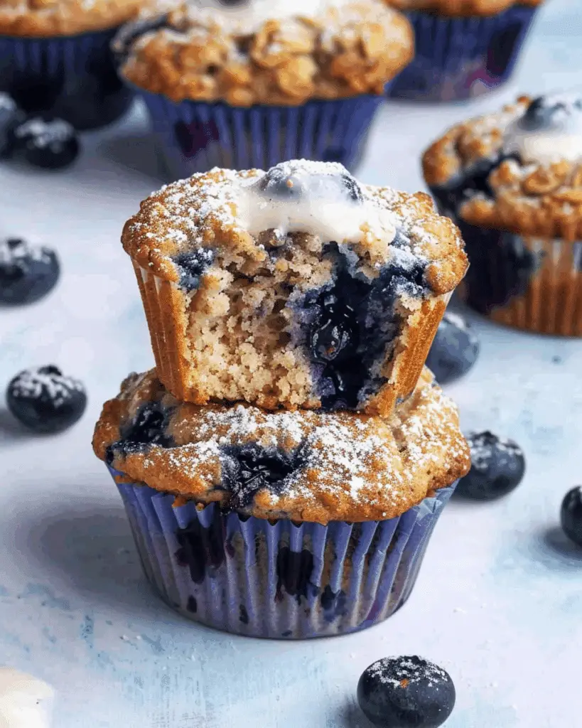 Healthy Blueberry Oat Muffins Recipe