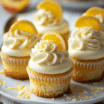 Honey Peach Cream Cheese Cupcakes