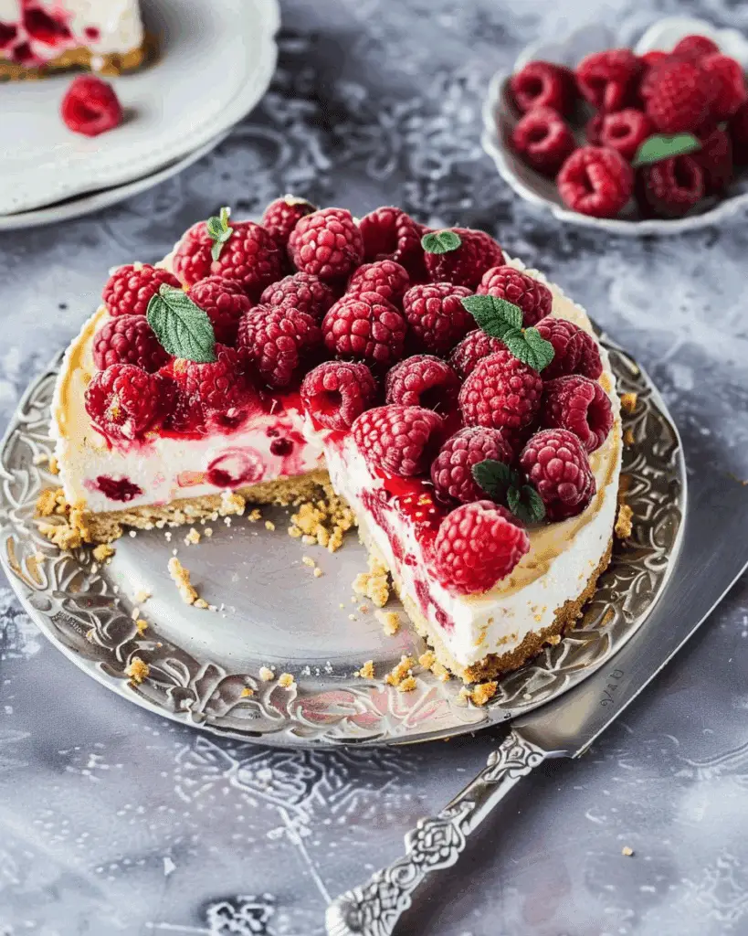 Raspberry Ricotta Cheesecake