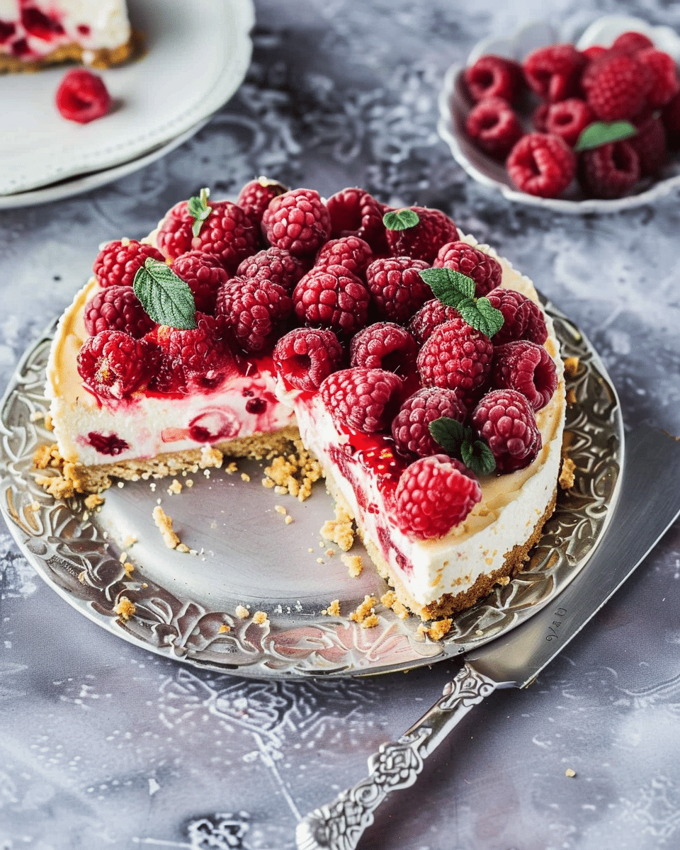 Raspberry Ricotta Cheesecake