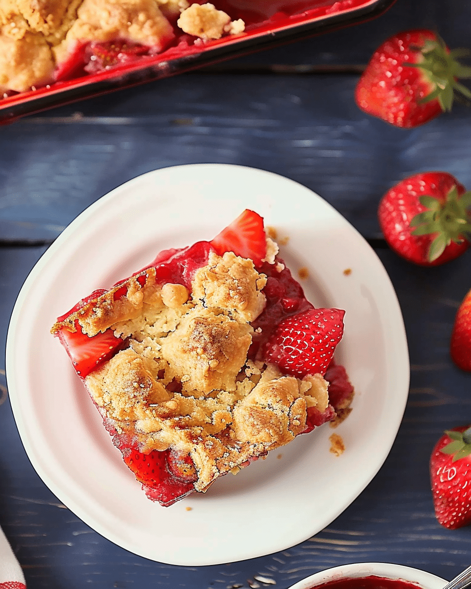 Strawberry Dump Cake