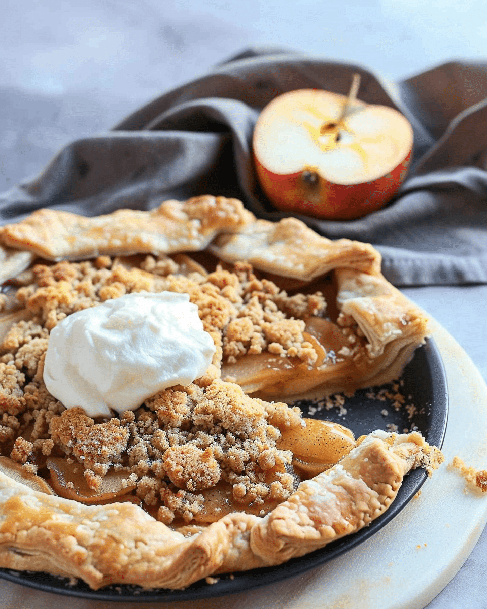 Apple Galette with Crumb Topping