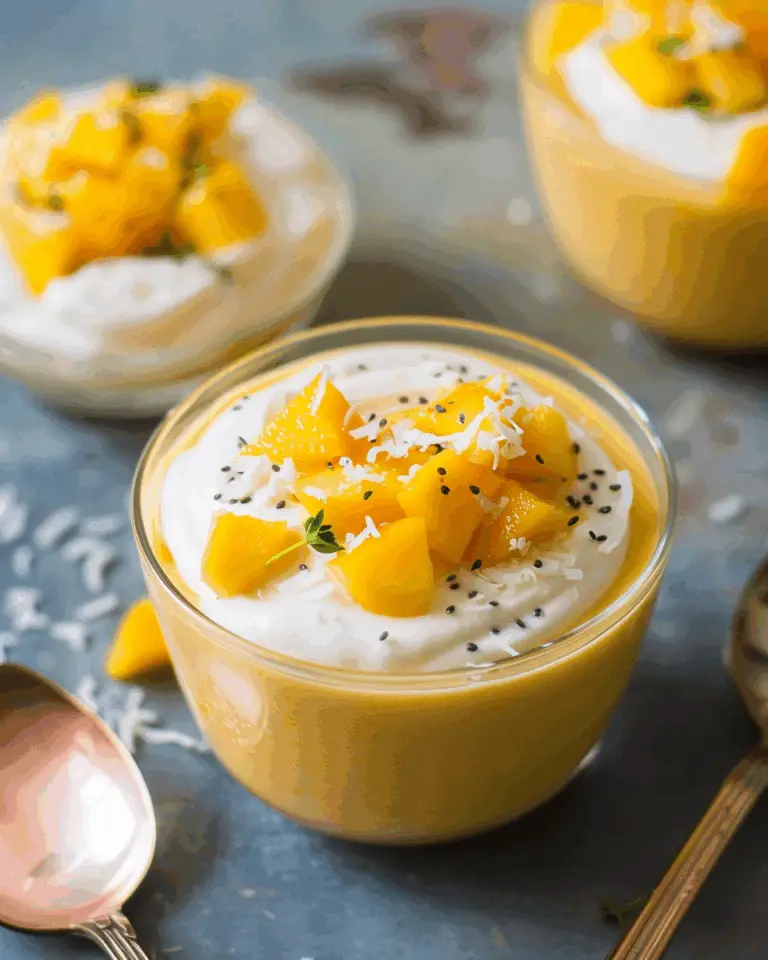 Coconut Mango Pudding