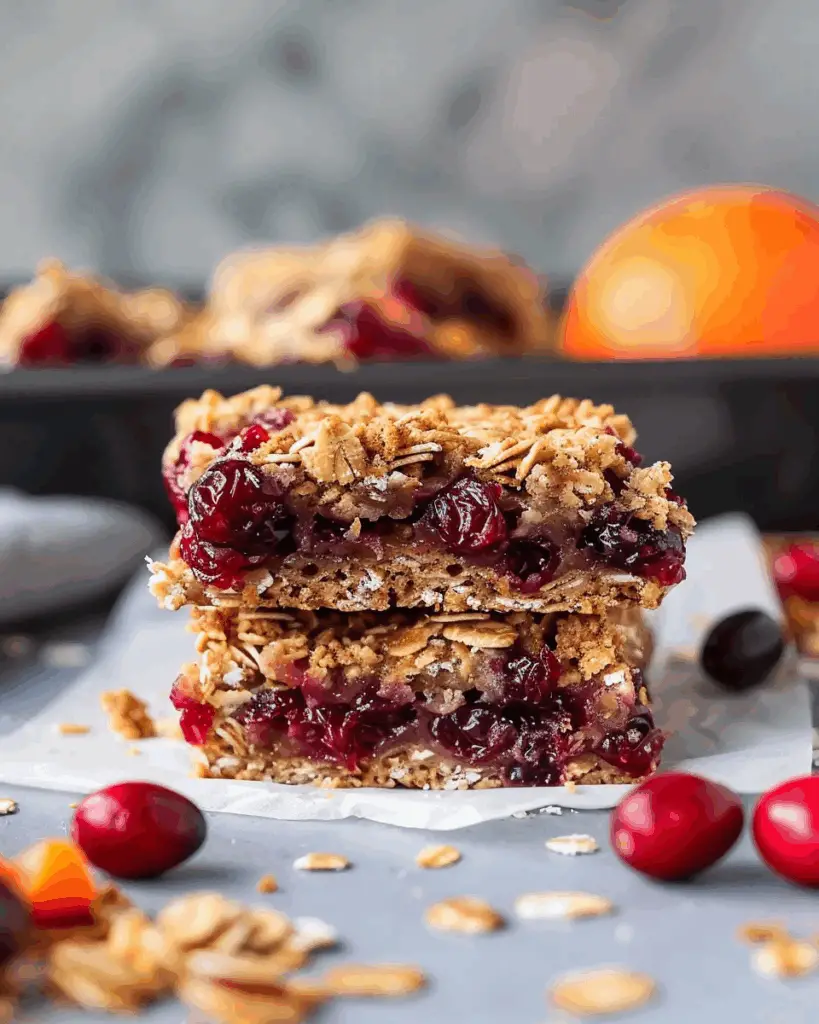 Cranberry-Orange Oat Bars