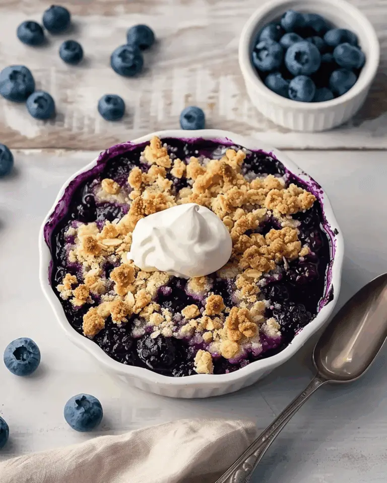 Low-Calorie Blueberry Crumble Recipe