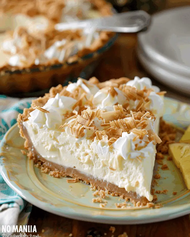 No-Bake Pina Colada Cream Pie