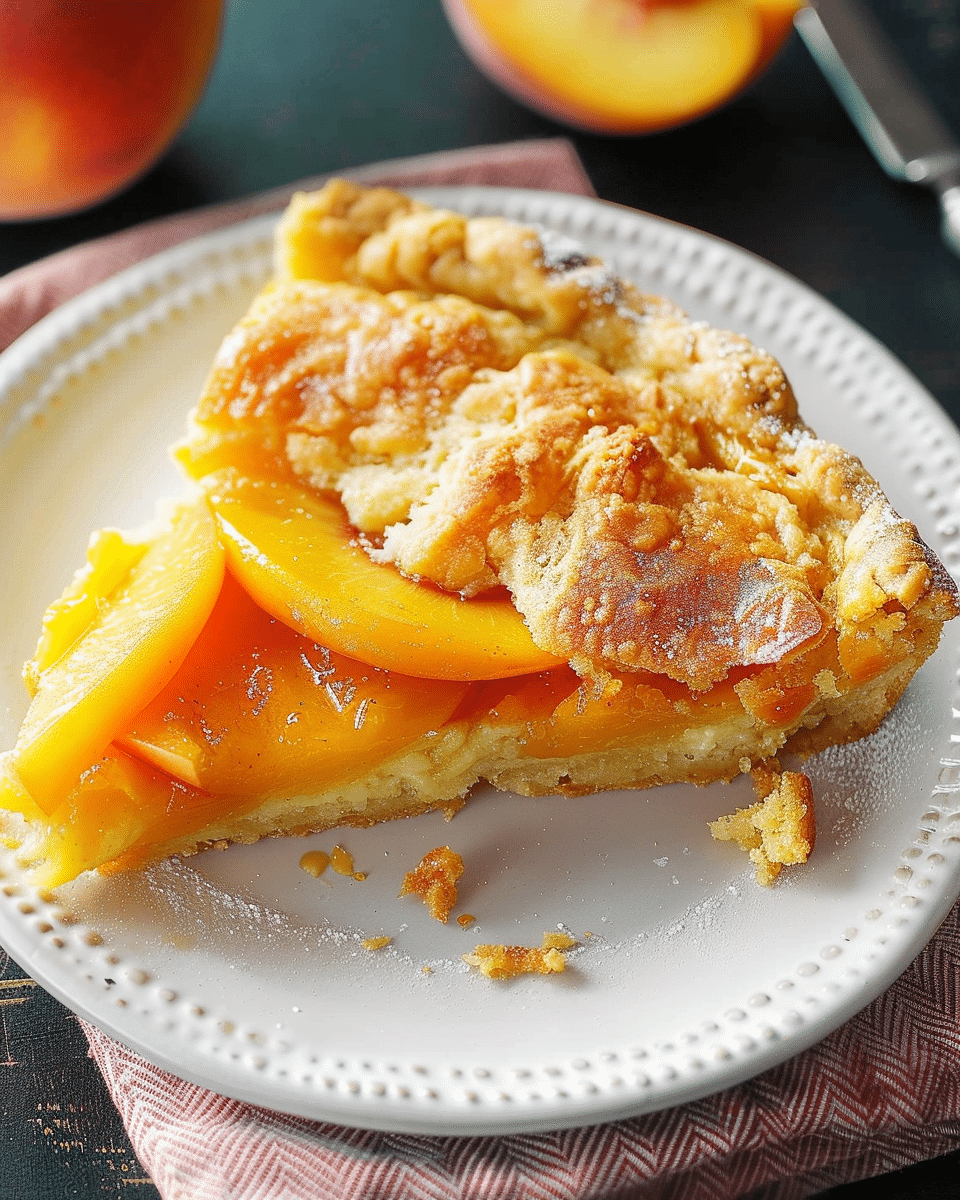 Sour Cream Peach Kuchen
