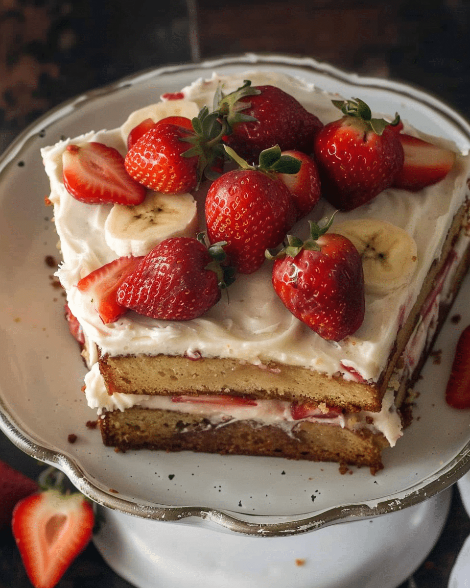 Strawberry Banana Cake