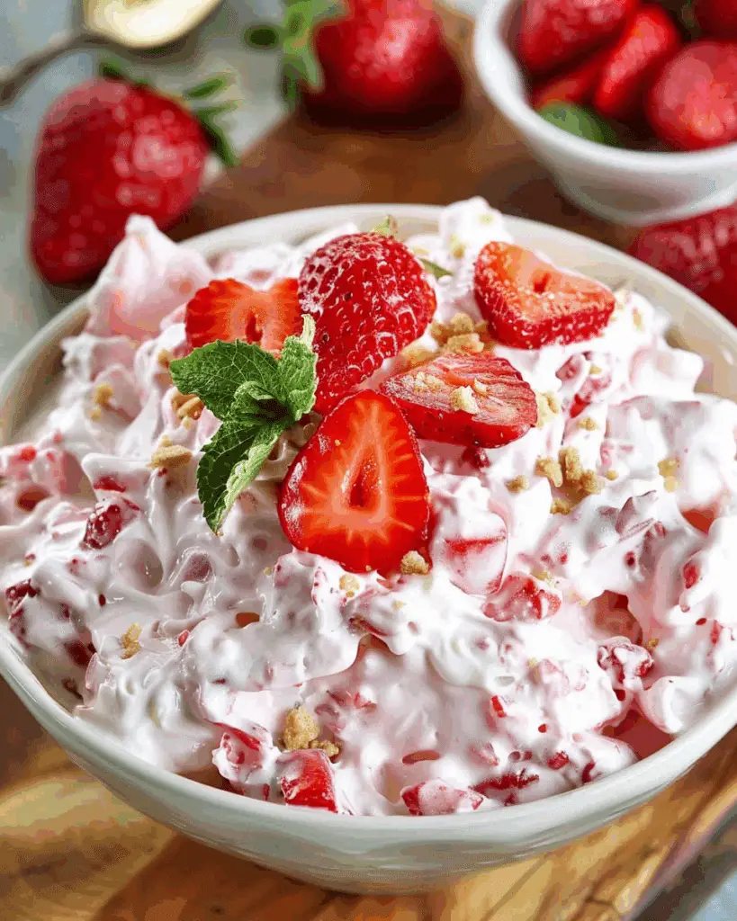 Strawberry Cheesecake Fluff Salad