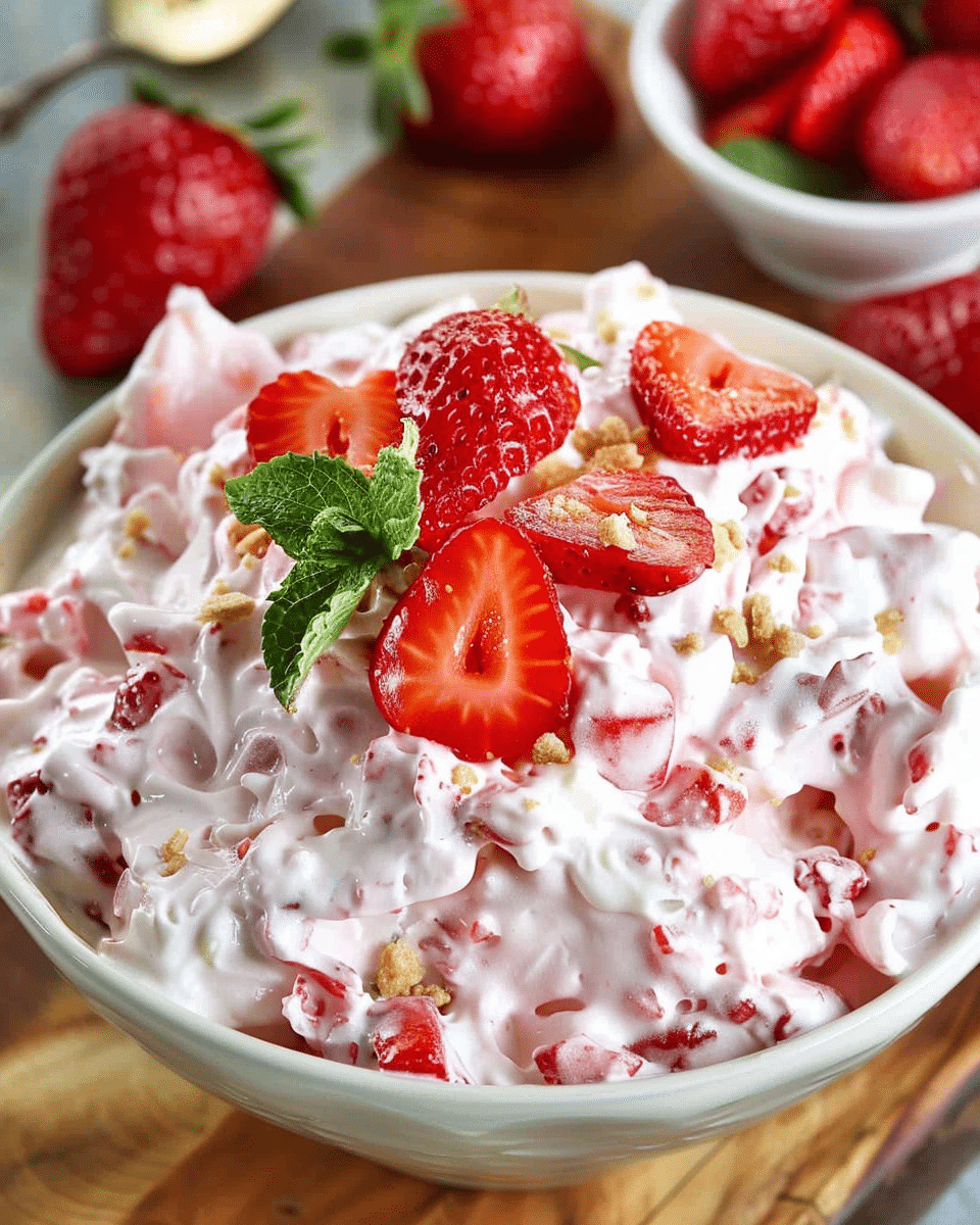 Strawberry Cheesecake Fluff Salad
