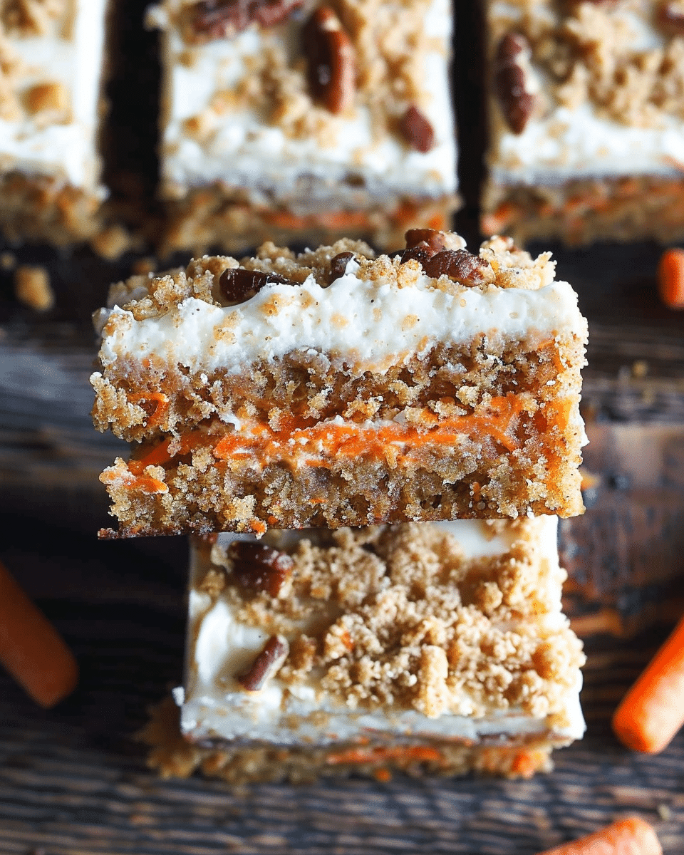Vegan Carrot Cake Bars Recipe