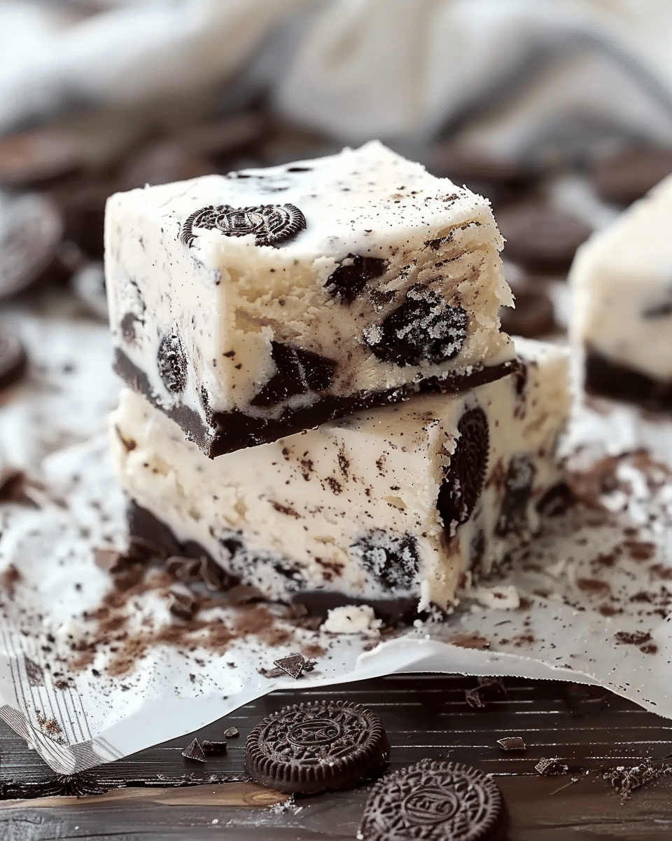 White Chocolate Oreo Fudge