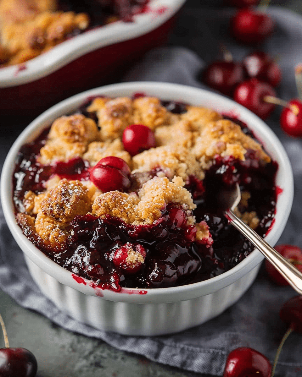 Winter Cherry Cobbler