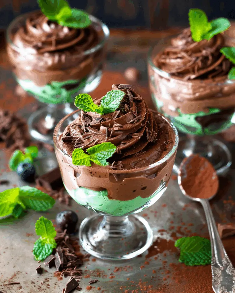 Chocolate Mint Mousse