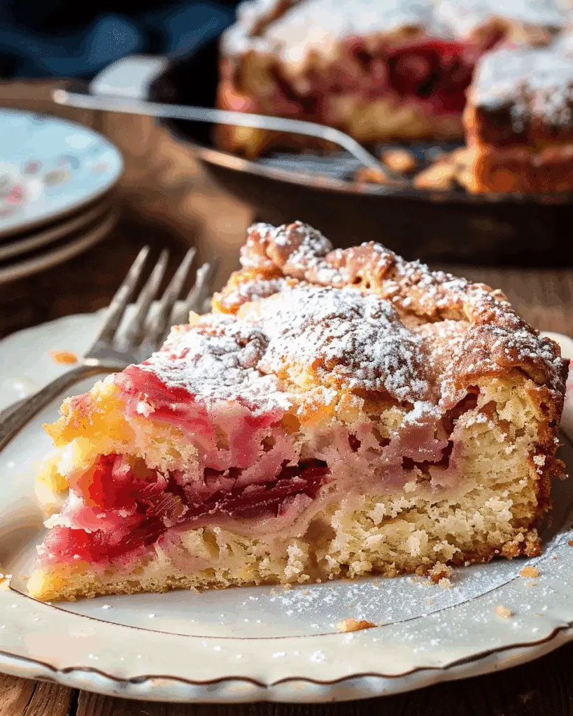 Rhubarb Cake