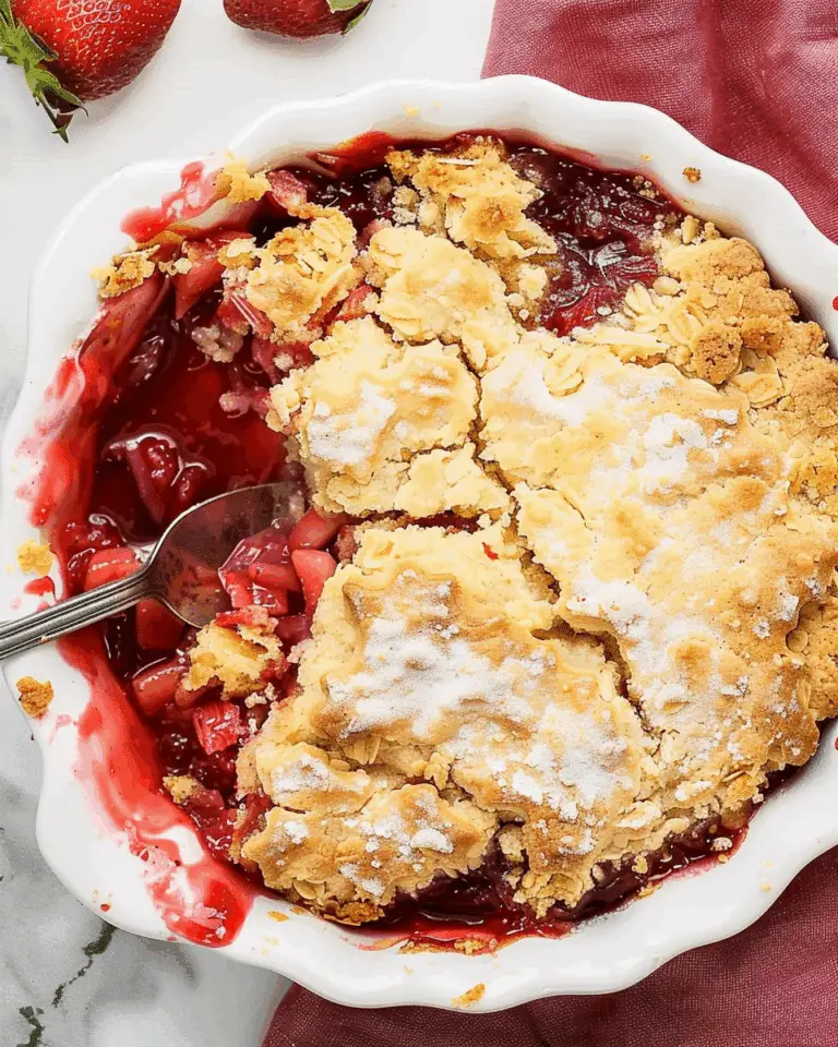 Strawberry Rhubarb Dump Cake