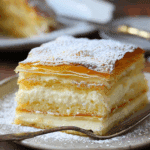 Vanilla Custard Puff Pastry Cake