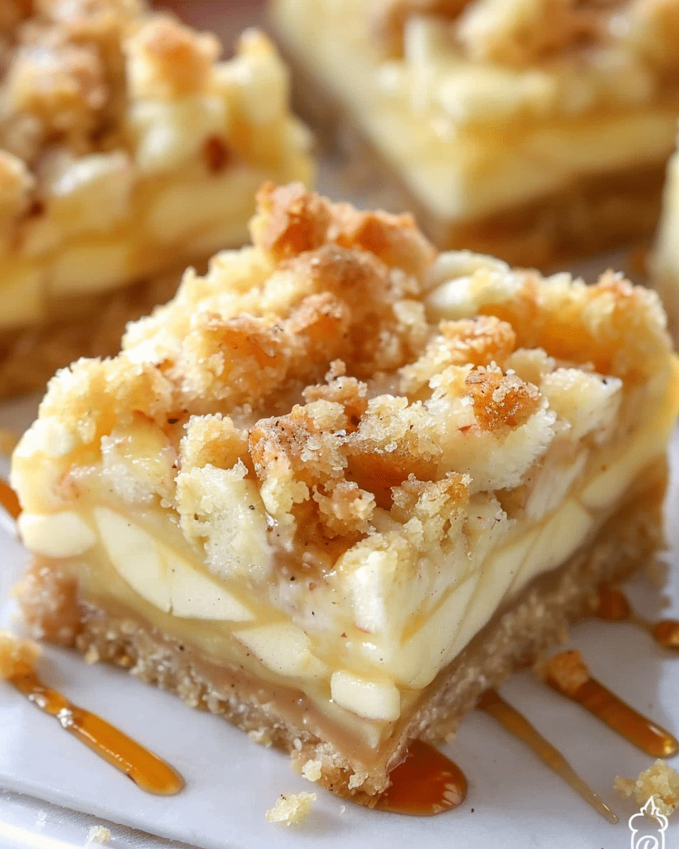 Apple Cheesecake Bars