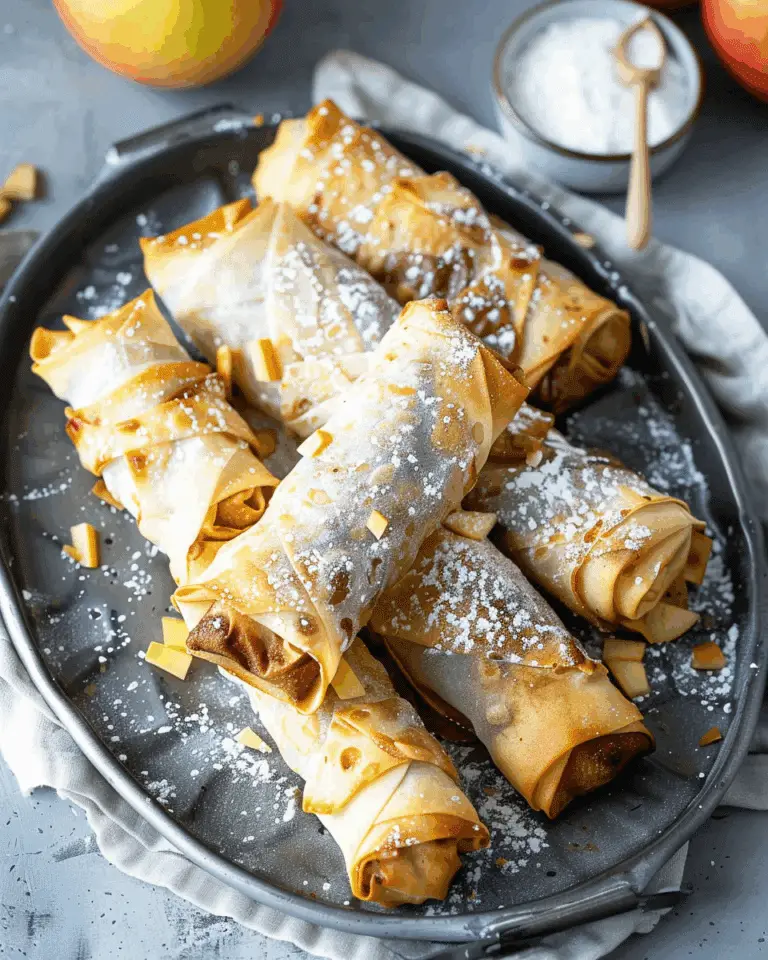 Apple Pie Spring Rolls