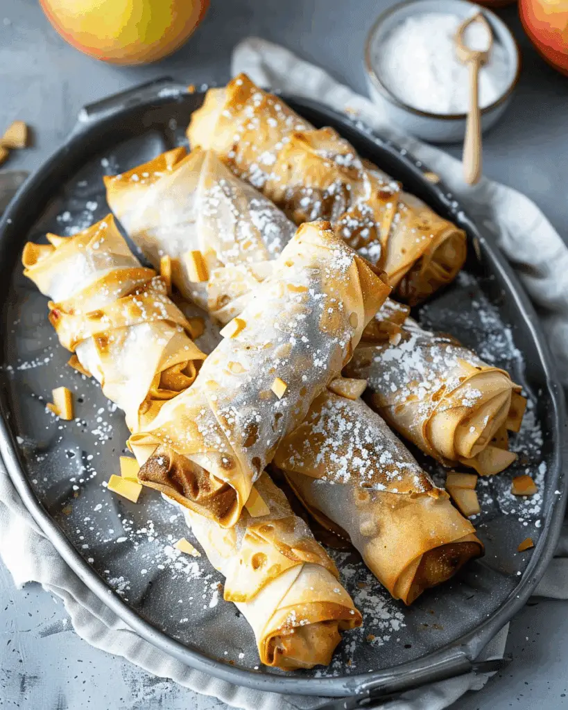 Apple Pie Spring Rolls