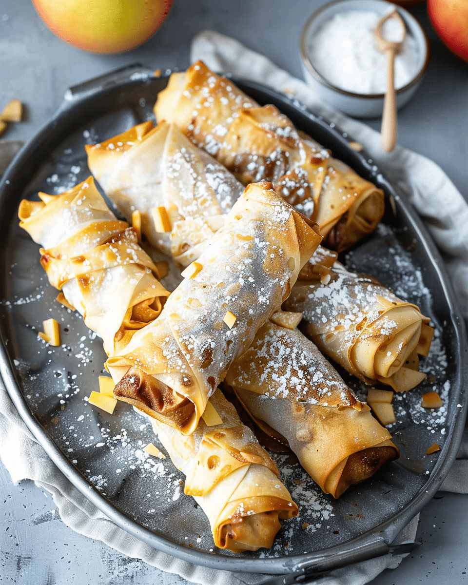 Apple Pie Spring Rolls