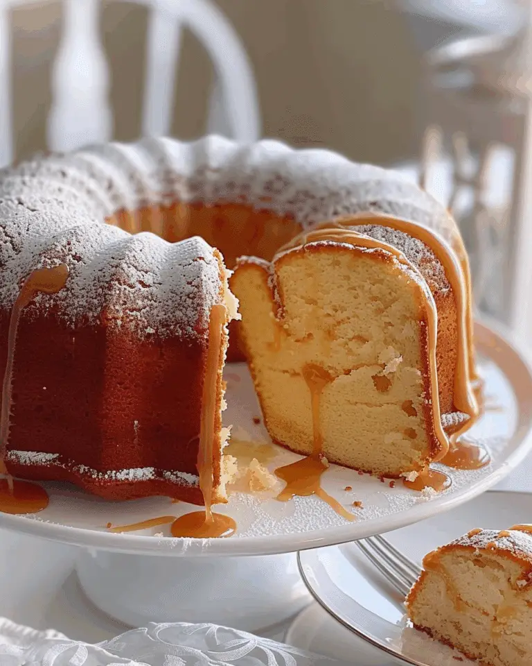 Caramel Cream Cheese Pound Cake