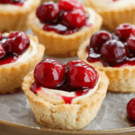 Cherry Cheesecake Cookie Cups