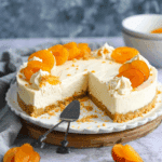 No Bake Cheesecake with Apricot Crust