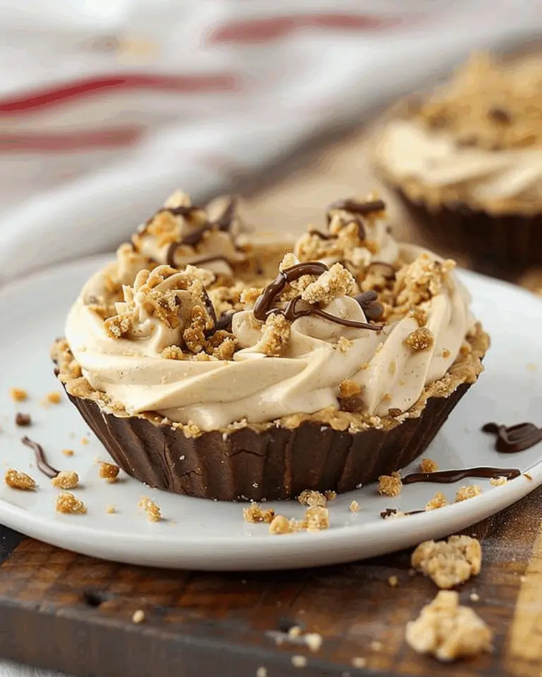 No Bake Mini Peanut Butter Pies