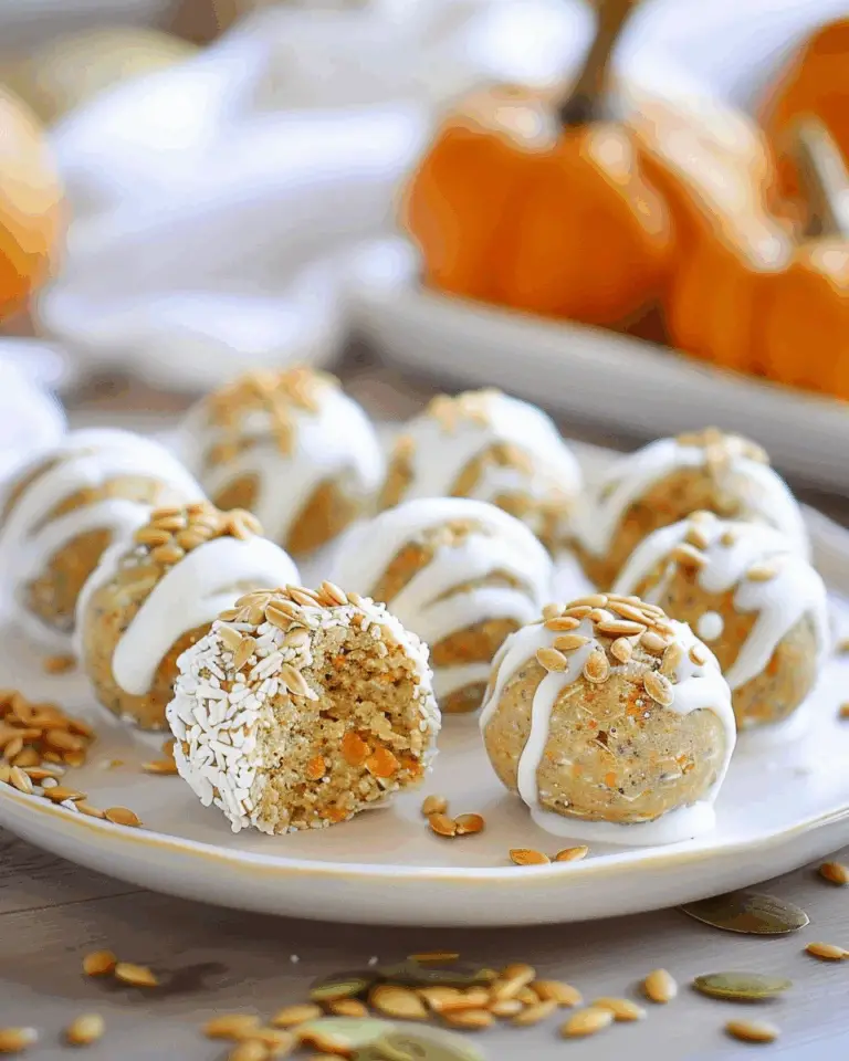 No Bake Pumpkin Balls