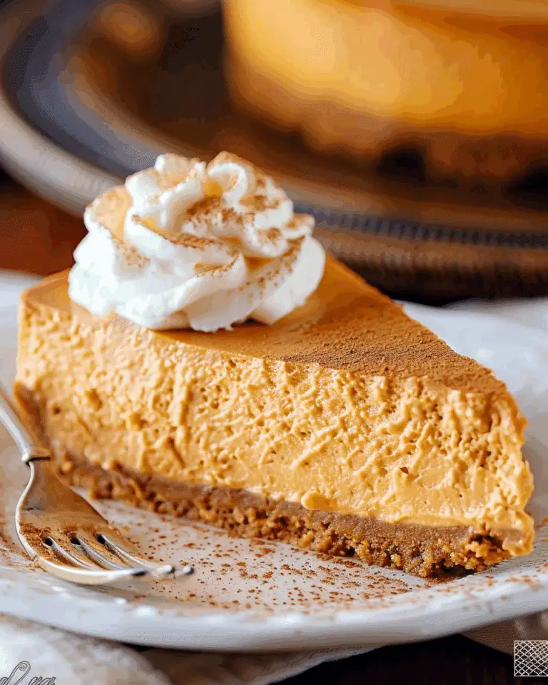 No Bake Pumpkin Cheesecake