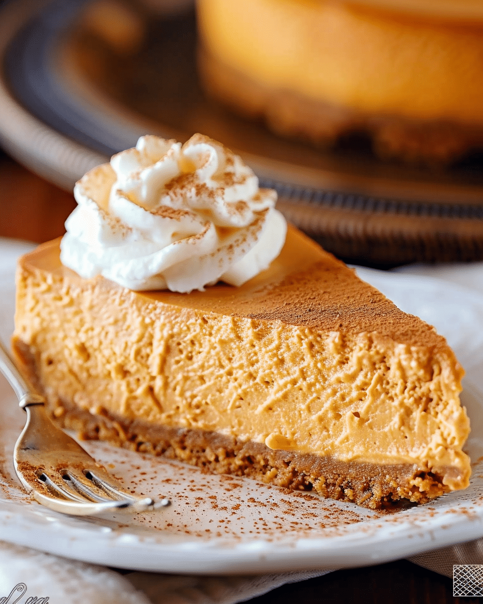 No Bake Pumpkin Cheesecake