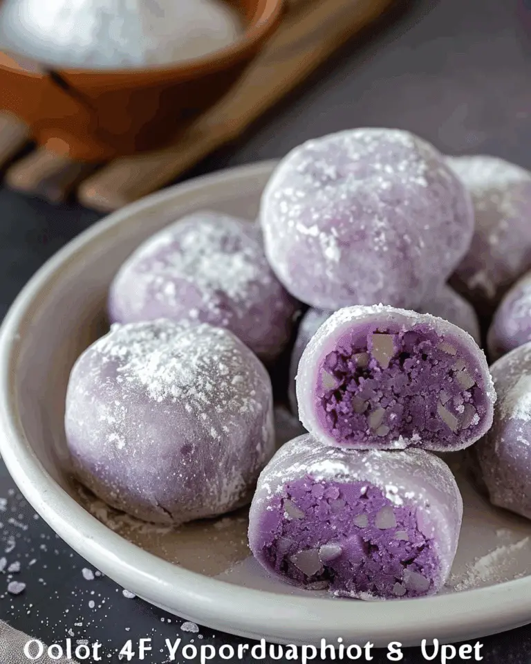 Purple Sweet Potato Mochi