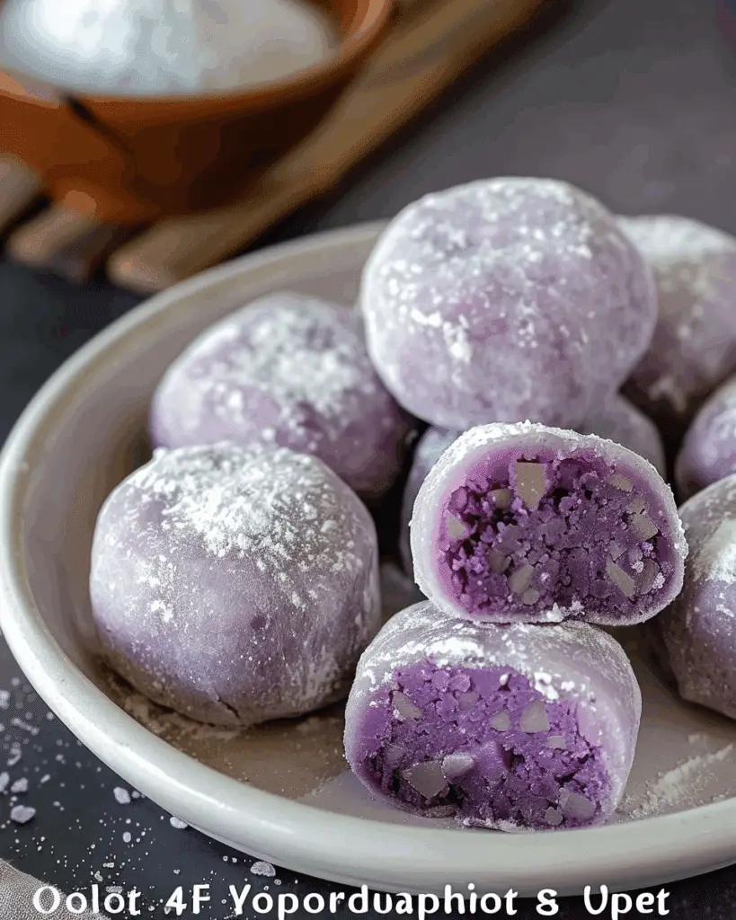 Purple Sweet Potato Mochi