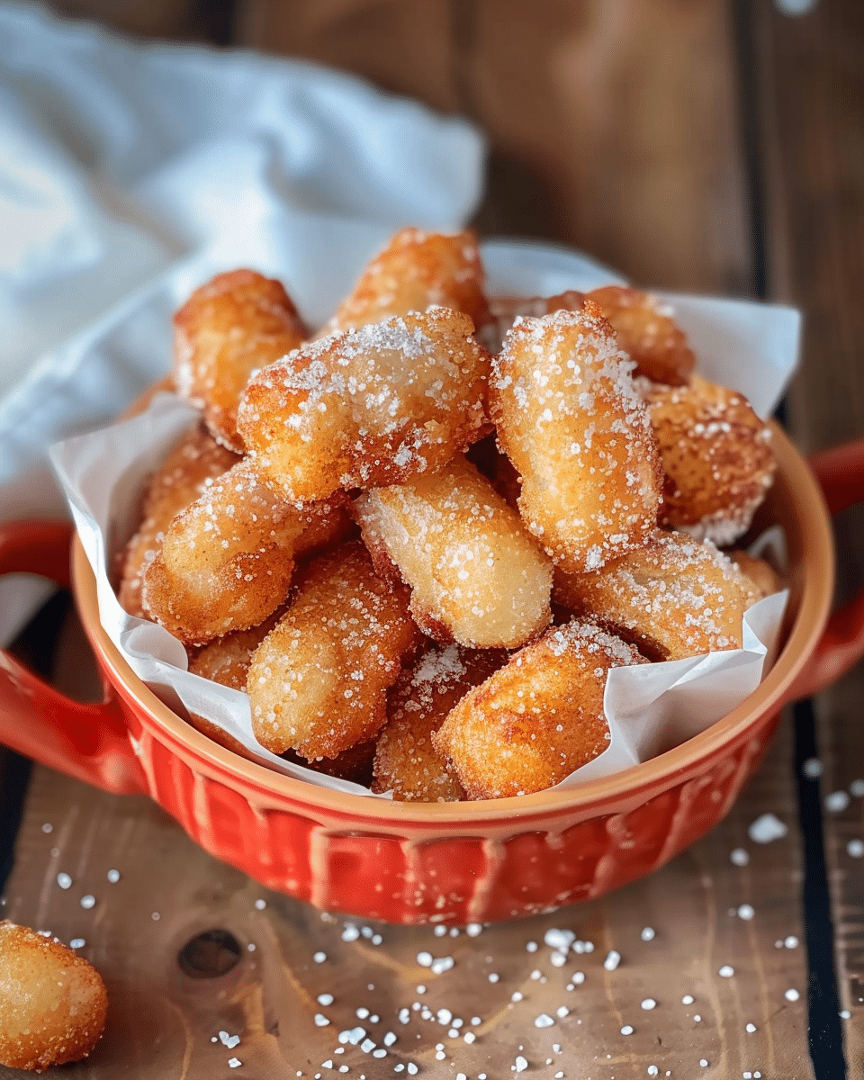 Crispy Eggless Churro Bites
