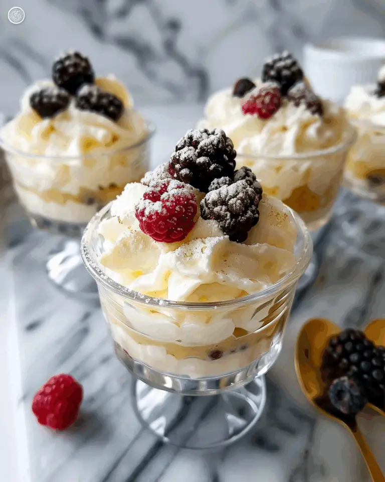 Fluffy Vanilla Mousse Parfaits Recipe