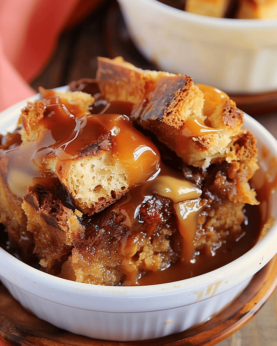 Bread Pudding With Caramel Sauce